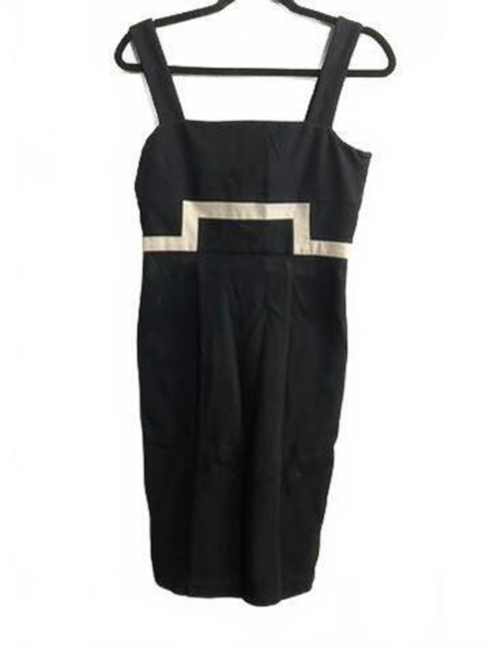 Diane von Furstenberg black sleeveless mini dress size 8